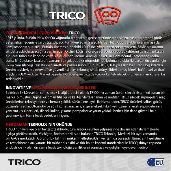 Trico MULTIFIT Arka Tek Silecek 300mm RM300B - Resim 3