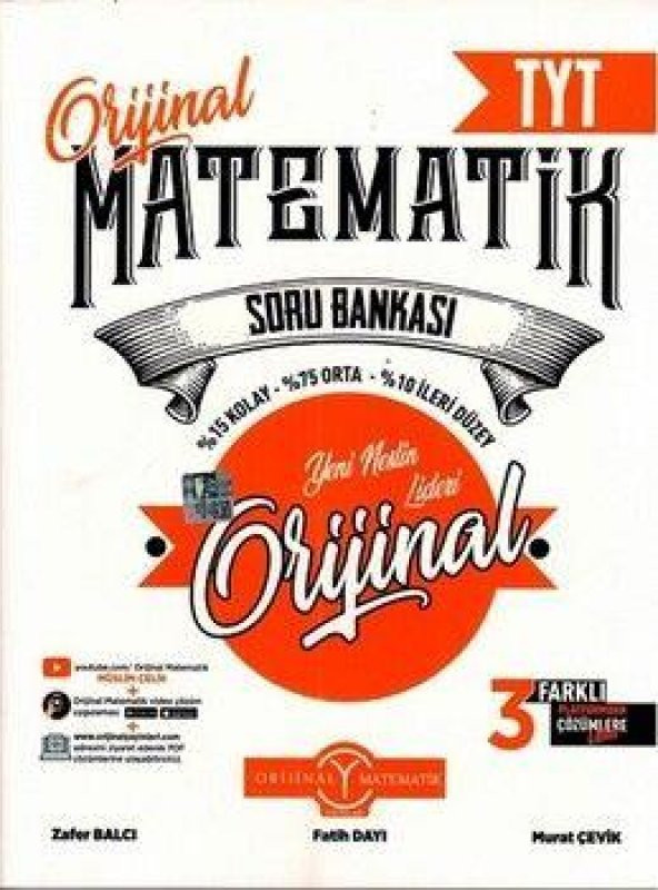 Orijinal Yayınları TYT Orijinal Matematik Soru Ban ürün görseli 1