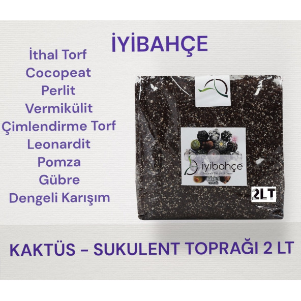 İYİBAHÇE KAKTÜS-SUKULENT TOPRAĞI 2 LT ürün görseli 1
