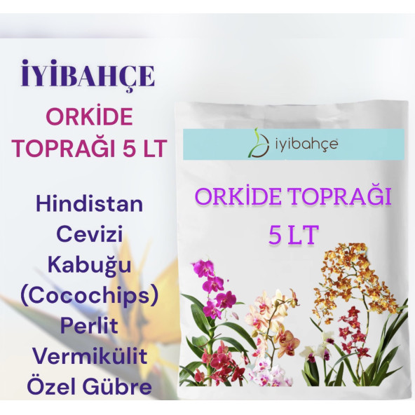 İYİBAHÇE ORKİDE TOPRAĞI 5 LT ürün görseli 1