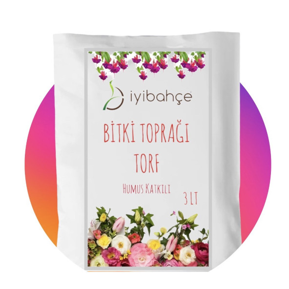 İYİBAHÇE Bitki Toprağı Torf (Humus Katkılı) 3 LT ürün görseli 1