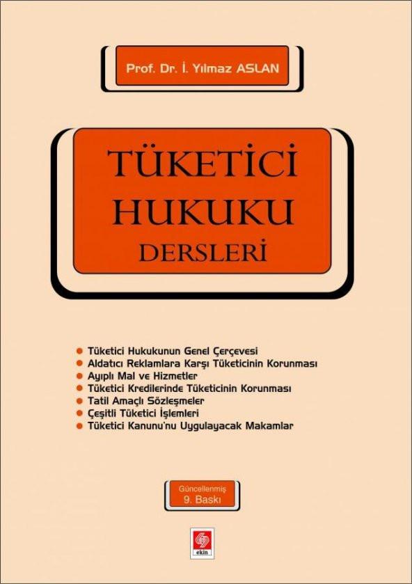 Tüketici Hukuku Dersleri Yılmaz Aslan ürün görseli 1