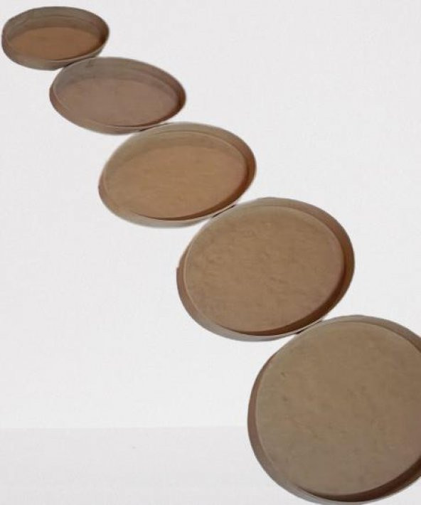 Hobi Adn 90245 Dekoratif Oval Tepsi Pano 5 Adet CNC Kesim Ahşap MDF HAM El Yapım ürün görseli 1