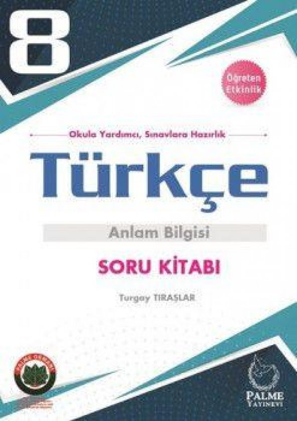 Palme 8.Sınıf Türkçe Dilbilgisi Soru Bankası ürün görseli 1