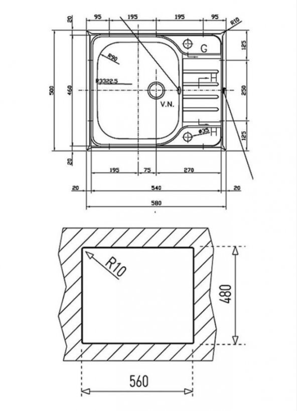 Teka Classic 1 B Sağ Paslanmaz Çelik Eviye - Resim 2