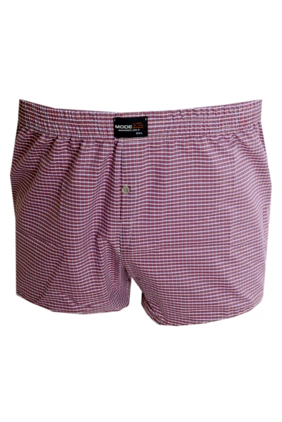 Mode XL Büyük Beden Erkek Boxer Desenli Poplin 6348 Vişne ürün görseli 1