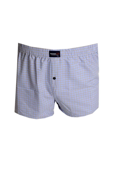 Mode XL Büyük Beden Erkek Boxer Desenli Poplin 6348 Koyu Mavi ürün görseli 1