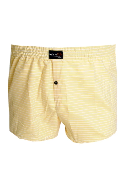 Mode XL Büyük Beden Erkek Boxer Desenli Poplin 6348 Sarı ürün görseli 1