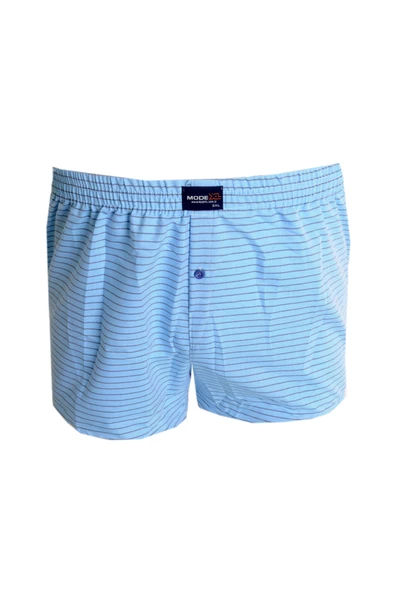 Mode XL Büyük Beden Erkek Boxer Desenli Poplin 6348 Kahverengi ürün görseli 1