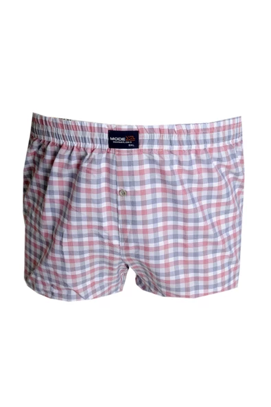 Mode XL Büyük Beden Erkek Boxer Desenli Poplin 6348 Ekru ürün görseli 1