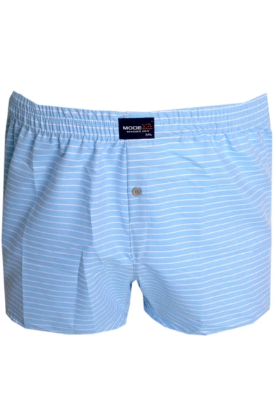 Mode XL Büyük Beden Erkek Boxer Desenli Poplin 6348 Buz Mavi ürün görseli 1