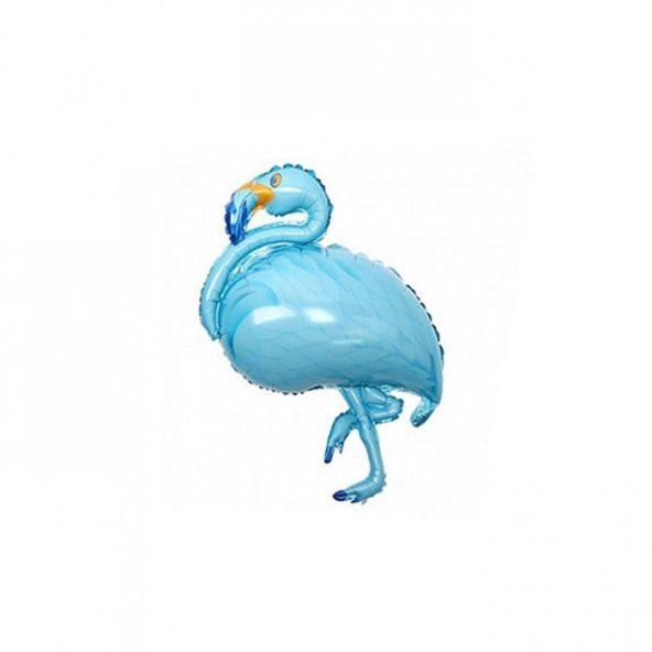 Flamingo Temalı Folyo Balon Mavi ürün görseli 1