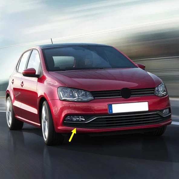 VW Polo 2015-2017 Ön Tampon Sağ Sis Çerçevesi Kromlu 6C0854662C ürün görseli 1