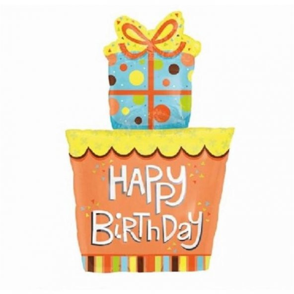 Happy Bırtday Baskılı Folyo Balon ürün görseli 1