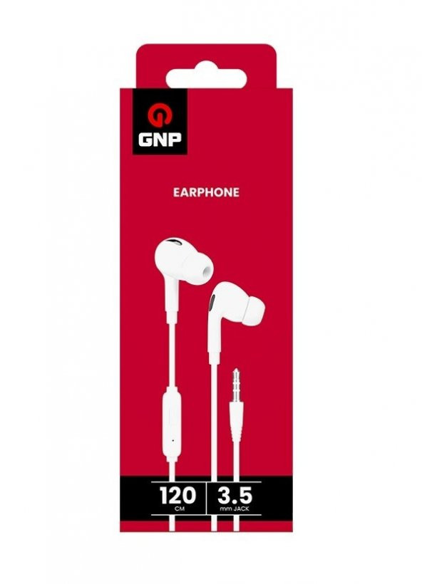 Genpa Gnp  3.5 Jack Kulakiçi Kablolu Kulaklık Beyaz Genpa Garantili ürün görseli 1
