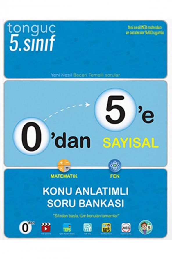 Tonguç Akademi Tonguç 0Dan 5E Sayısal Konu Anlatımlı Soru Bankası ürün görseli 1