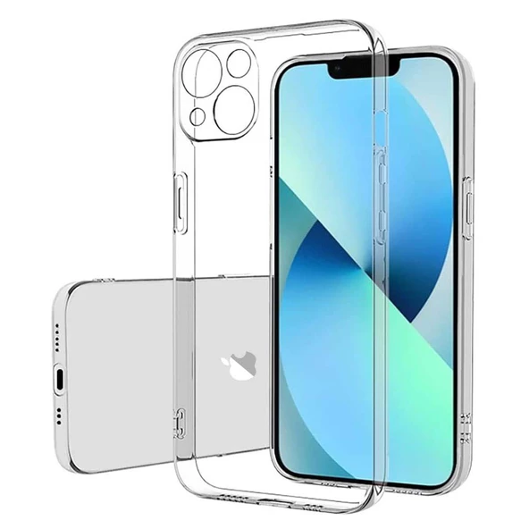 iPhone 15 Kılıf Kamera Korumalı Silikon Şeffaf Arka Kapak ürün görseli 1