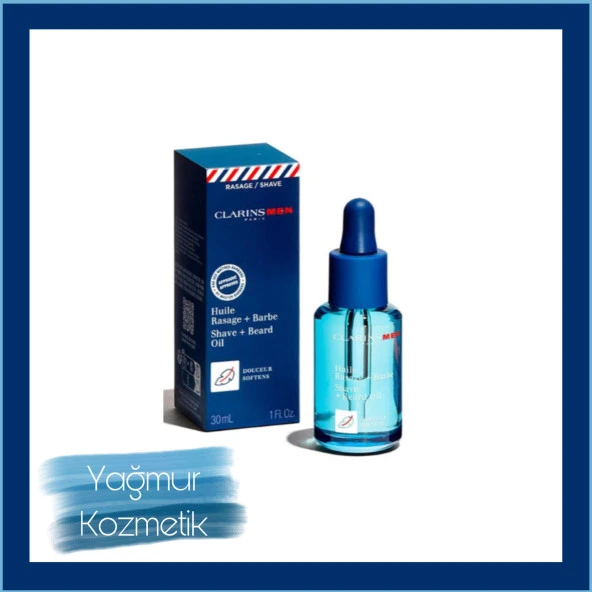 ClarinsMen Shave+Beard Oil 30ml ürün görseli 1
