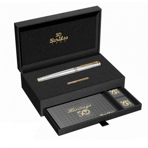 Scrikss Heritage Gold Krom Dolma Kalem ürün görseli 1