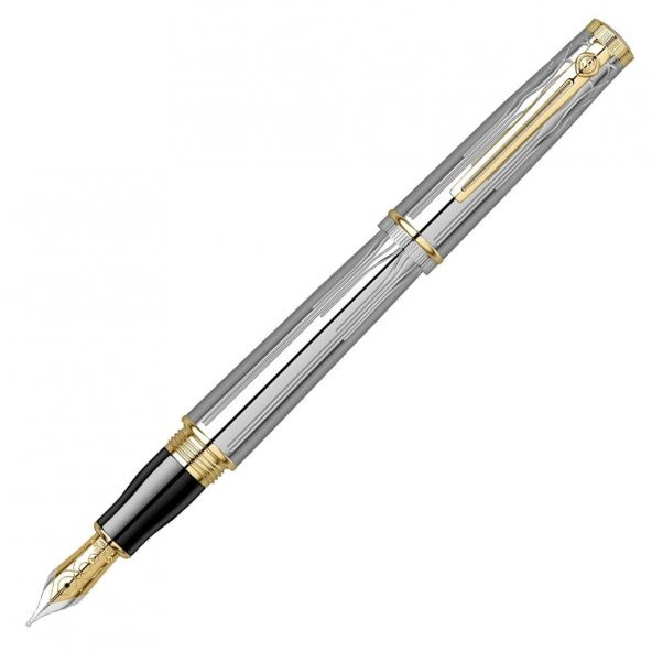 Scrikss Heritage Gold Krom Dolma Kalem - Resim 3