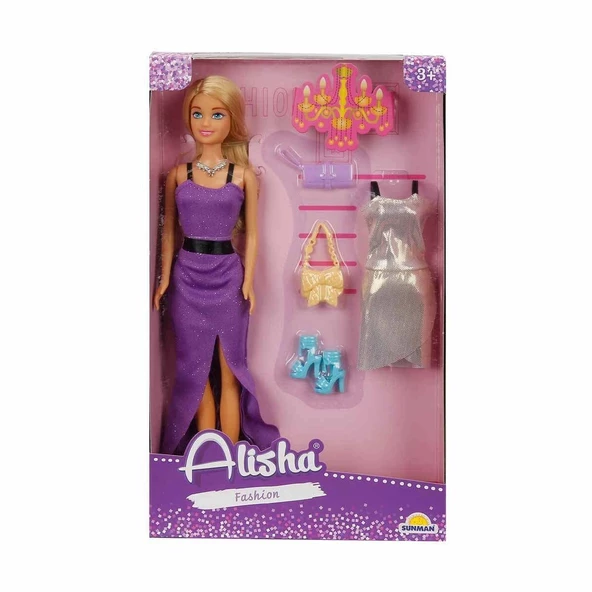 3393 SUN-RST-SIS Minik Alisha Yedek Kıyafetli Bebek Set 29 cm - Sunman ürün görseli 1