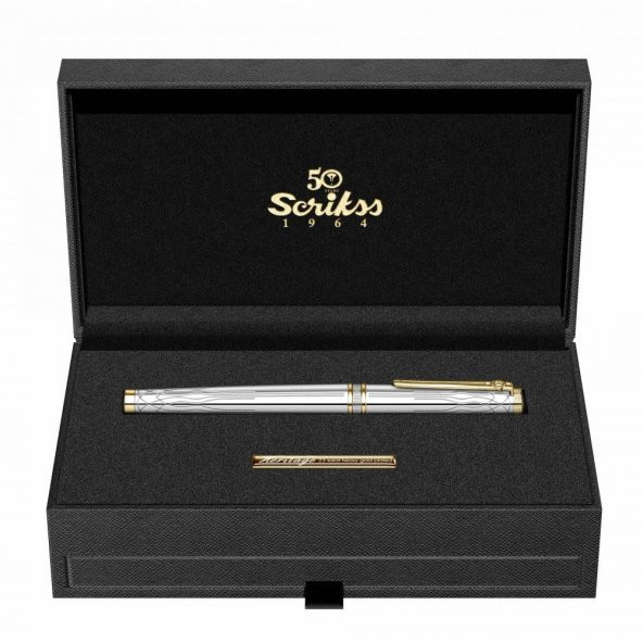 Scrikss Heritage Gold Krom Roller Kalem ürün görseli 1