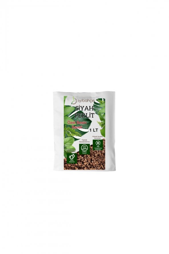 İYİBAHÇE Siyah Perlit 1 LT (Besin ve vitaminler ile zenginleştirilmiş) ürün görseli 1