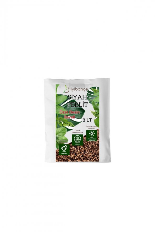 İYİBAHÇE Siyah Perlit 3 LT (Besin ve vitaminler ile zenginleştirilmiş) ürün görseli 1