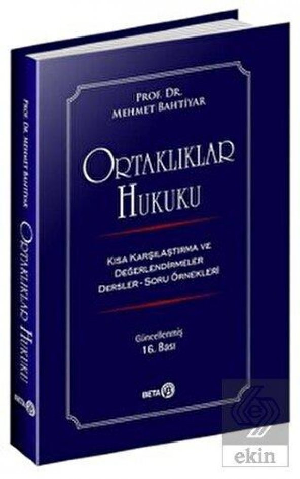 Ortaklıklar Hukuku ürün görseli 1