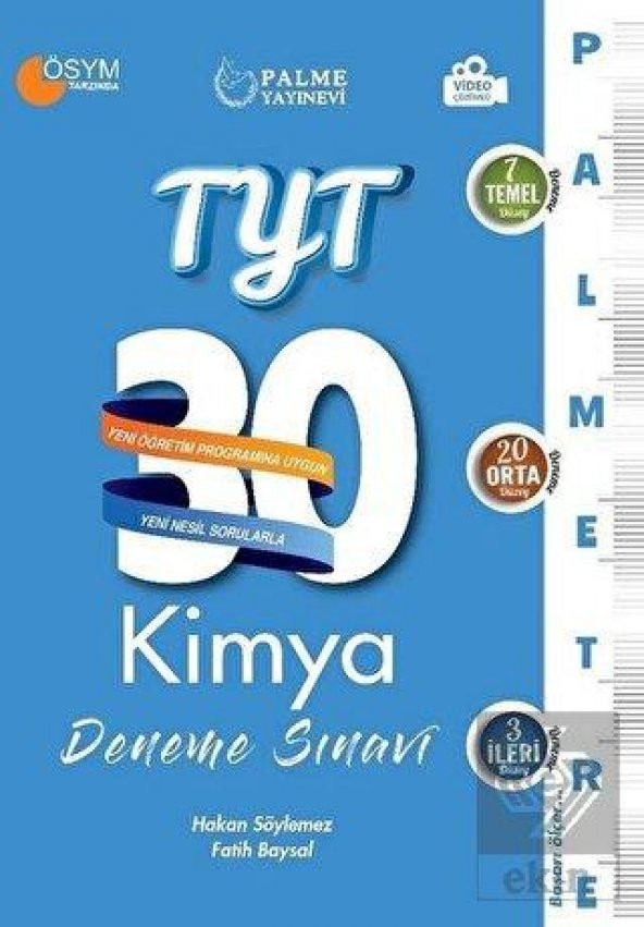 2021 TYT Kimya 30 Deneme Sınavı ürün görseli 1