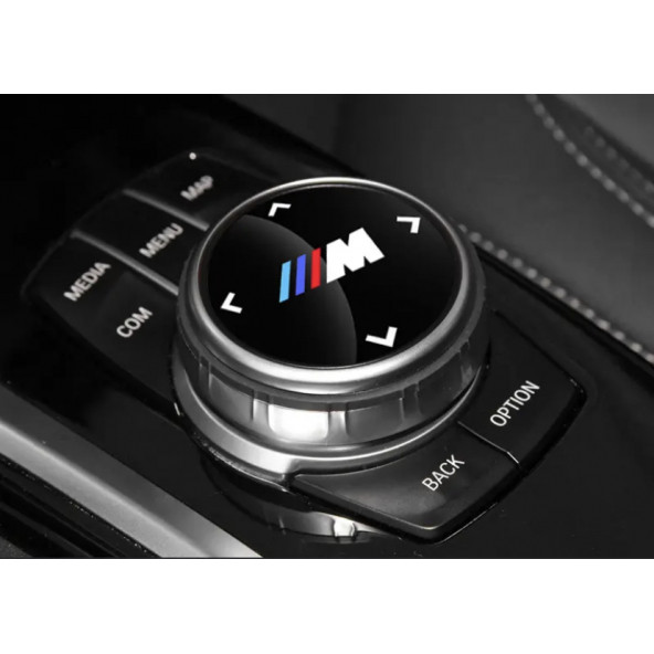 BMW M LOGOLU MULTIMEDYA DÜĞME ÜZERİ STICKER (48 MM) - Resim 3