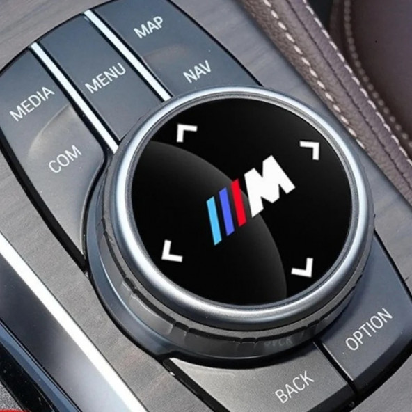 BMW M LOGOLU MULTIMEDYA DÜĞME ÜZERİ STICKER (48 MM) - Resim 5