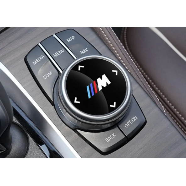 BMW M LOGOLU MULTIMEDYA DÜĞME ÜZERİ STICKER (48 MM) - Resim 6