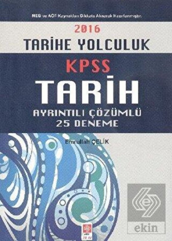Tarihe Yolculuk-Tüm Kpss Adayları İçin 25 Deneme Emrullah Çelik ürün görseli 1