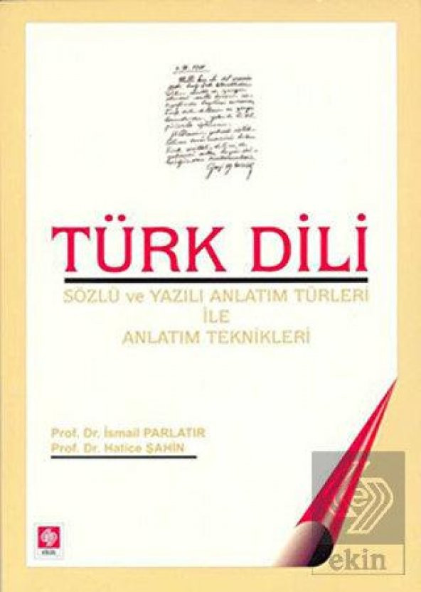 Türk Dili Sözlü ve Yazılı Anlatım İsmail Parlatır ürün görseli 1