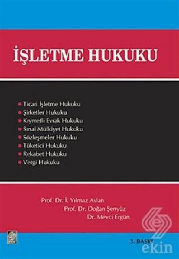 İşletme Hukuku Yılmaz Aslan ürün görseli 1