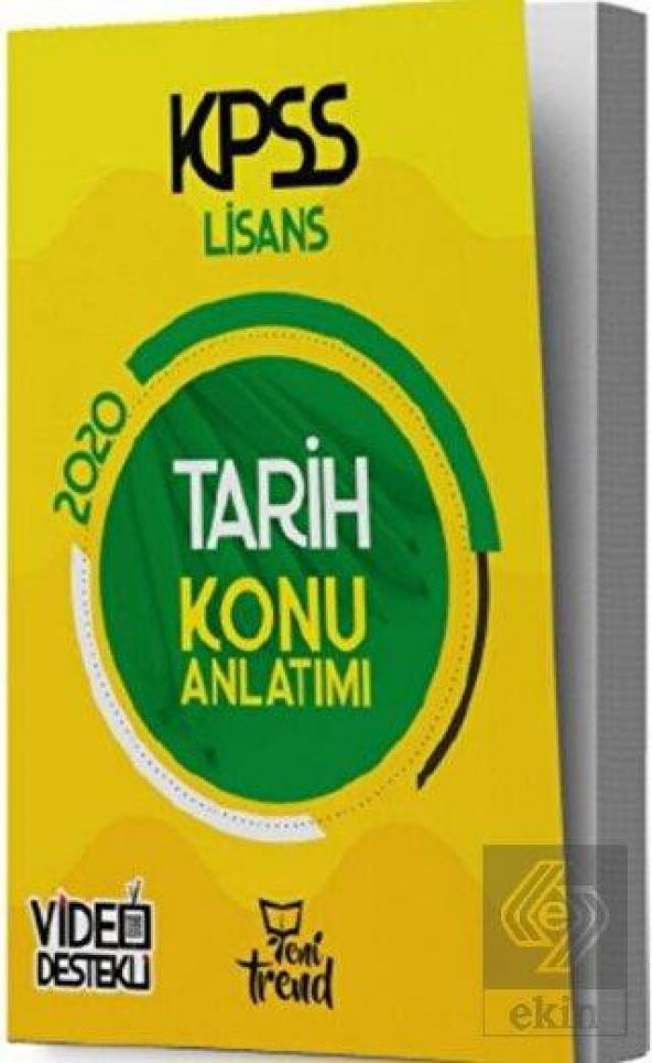 2020 KPSS Tarih Konu Anlatımı ürün görseli 1
