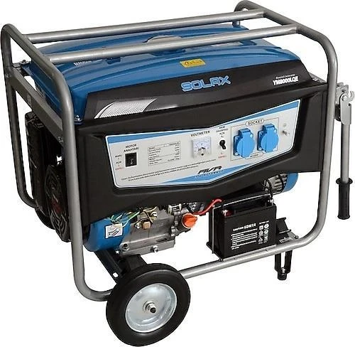 Solax Ym-8000lQe İpli Marşlı Monofaze Benzinli Jeneratör 8 Kva ürün görseli 1