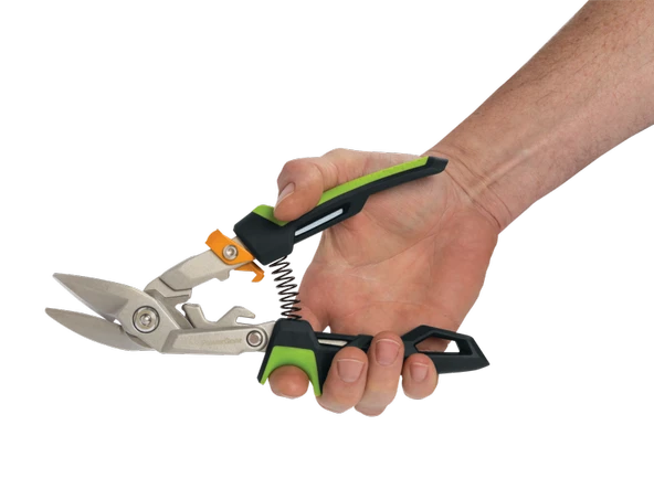 Fiskars Powergear Metal Levha Kesme Makası Offset Sağ Kesim ürün görseli 1