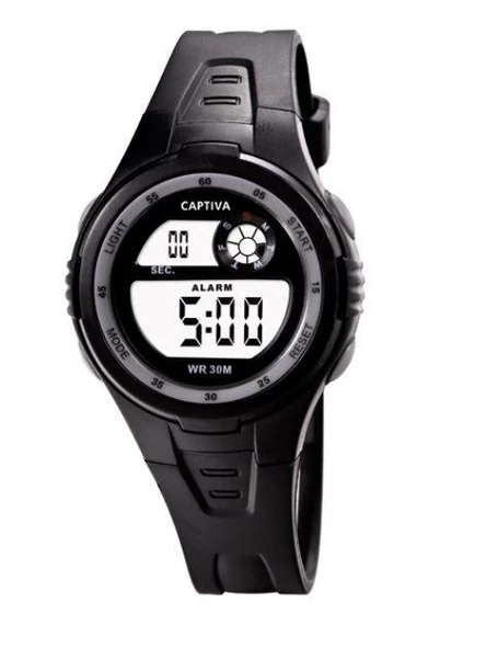 Captiva Digital 30 mt Suya Dayanıklı Işıklı Alarmlı Kronometreli Takvimli Silikon Kordonlu Çoçuk Kol Saati ürün görseli 1