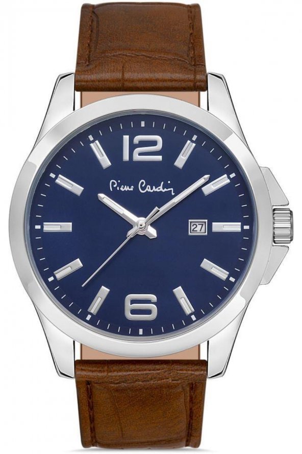 800411F12 Pierre Cardin Deri Kordon Erkek Kol Saati 30 Mt Su Gecirmez