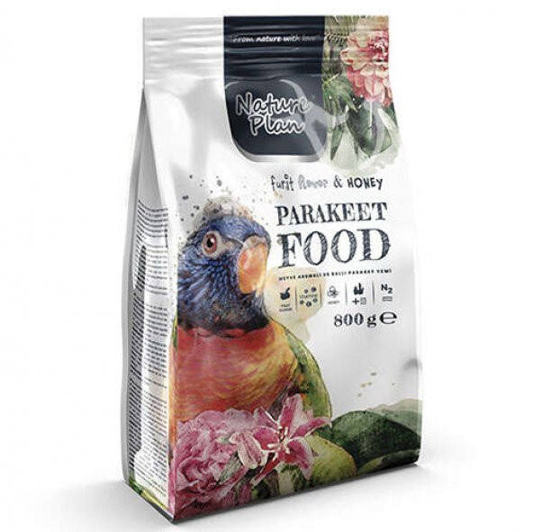 Nature Plan Paraket Yemi 800 gr. Skt:09/2027 ürün görseli 1