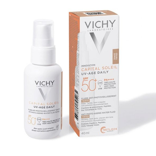 Vichy Capital Soleil UV Yaşlanma Karşıtı Güneş Kremi SPF 50 40 ml Tinted - Renkli ürün görseli 1