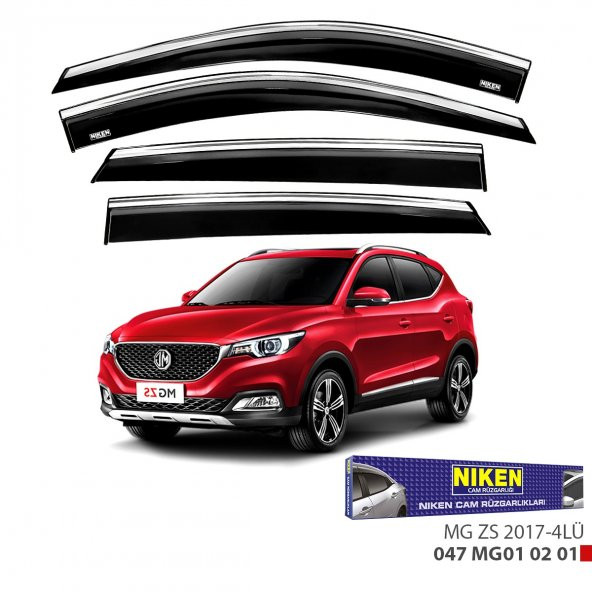 MG ZS ARACA ÖZEL KROMLU CAM RÜZGARLIGI NİKEN 2018 2019 2020 2021 2022 2023 2024 2025 ürün görseli 1