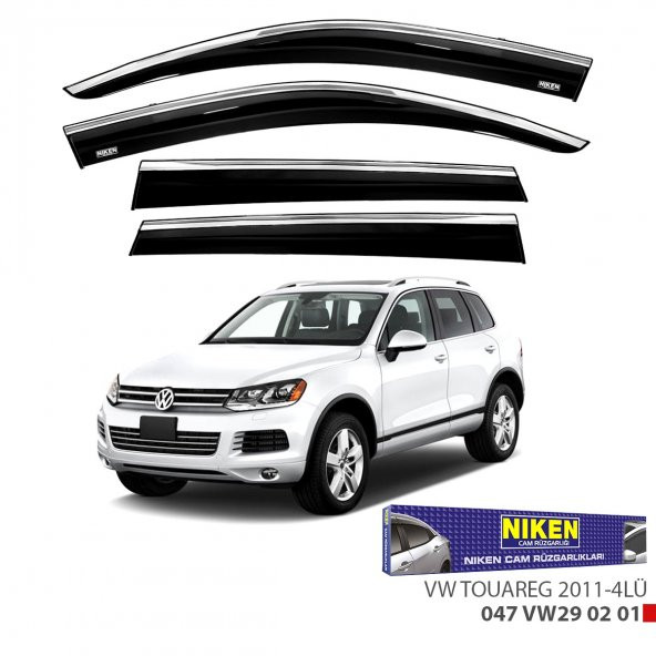TOUAREG ARACA ÖZEL KROMLU CAM RÜZGARLIGI NİKEN 2011 2012 2013 2014 2015 2016 2017 2018 2019 2020 ürün görseli 1