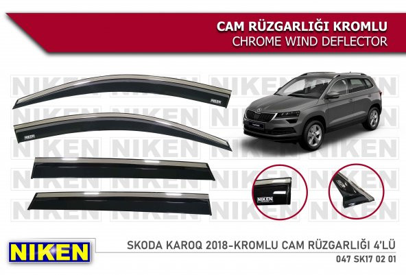 KAROQ KROMLU CAM RÜZGARLIĞI ARACA ÖZEL 2018 2019 2020 2021 2022 2023 2024 ürün görseli 1