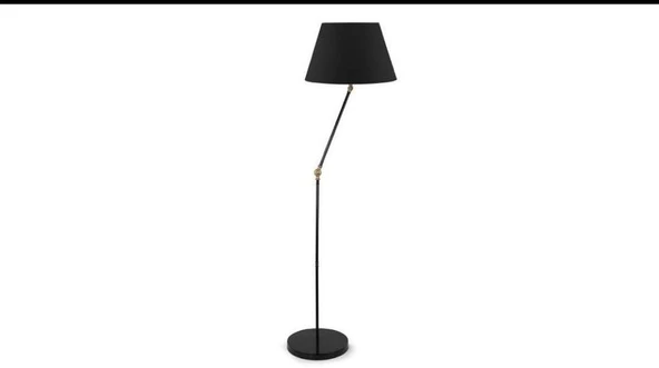 Rsylight Akrobatik Mafsallı Retro Rustik Siyah Köşe Lambası Lambader Çap:45 cm ürün görseli 1