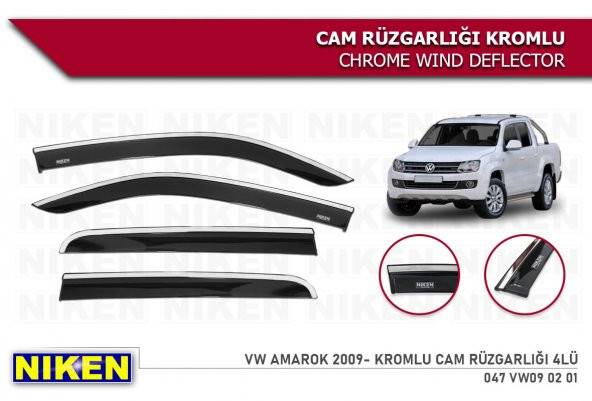 AMAROK KROMLU CAM RÜZGARLIĞI NİKEN ürün görseli 1