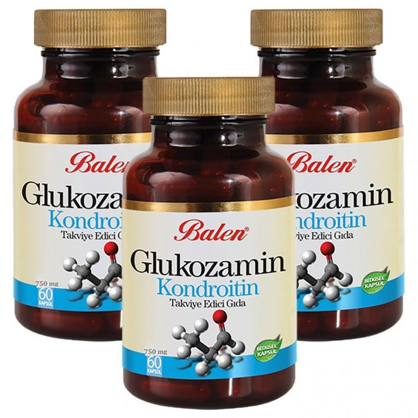 Balen Glukozamin Kondroitin 675 Mg 60 Kapsül 3 Adet ürün görseli 1