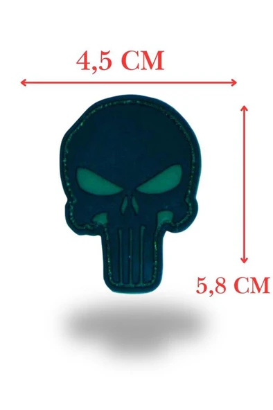 Single Sword Plastik Kurukafa Patch - Peç ürün görseli 1